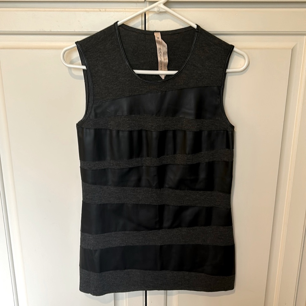 Bailey44 leather stripe tank